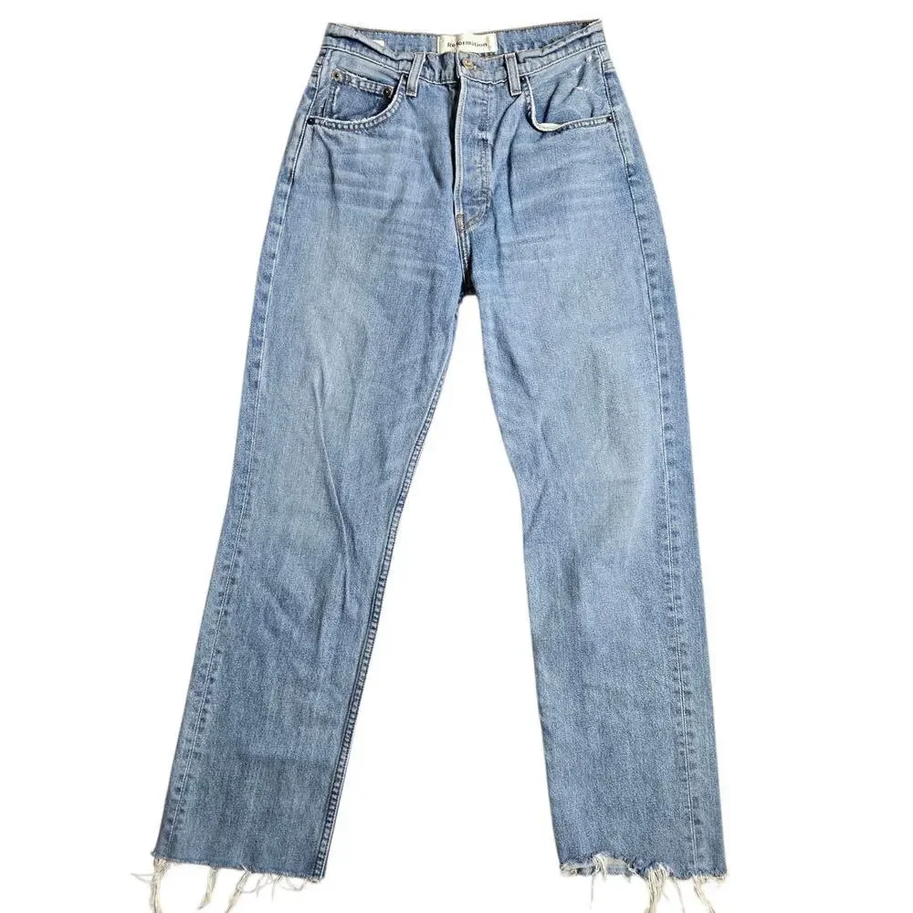 Reformation Cynthia High Waist Relaxed W/‎ Cuff Size: 27